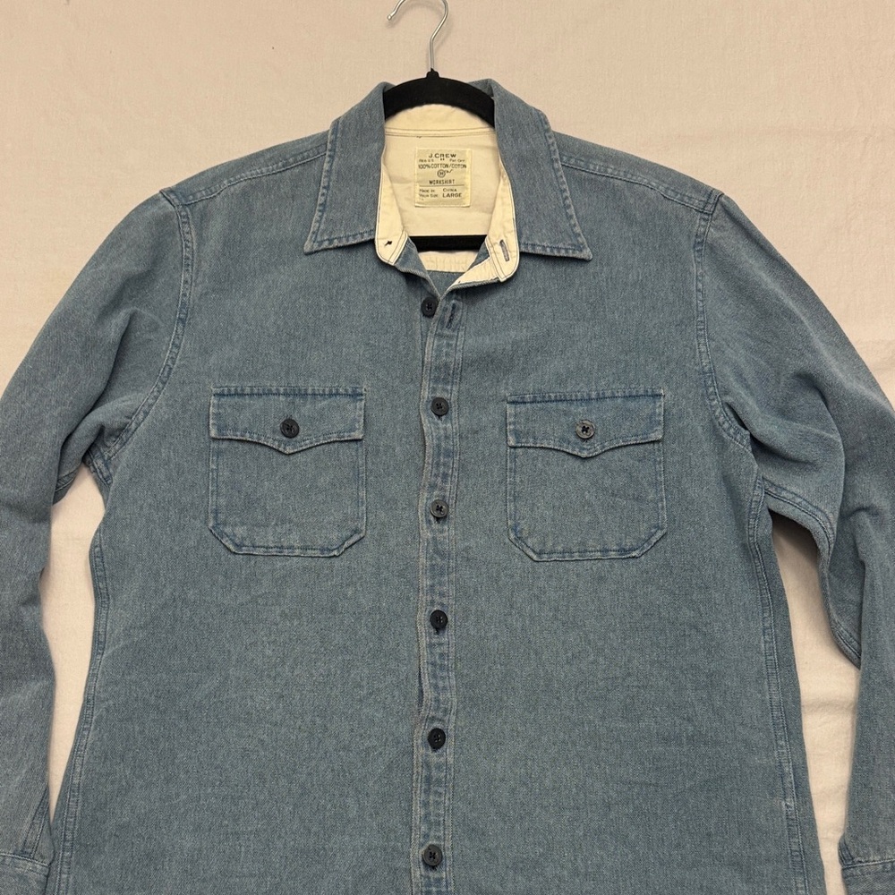 J. Crew Blue Casual Button Down Shirt